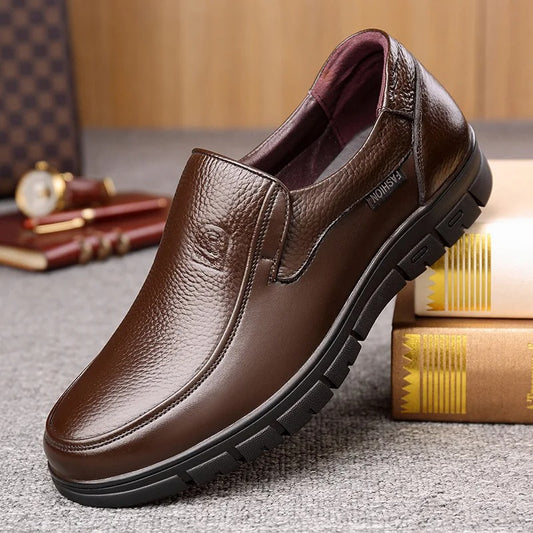 Nova Men’s  Leather Loafers – Soft, Casual & Comfortable Walking Shoes