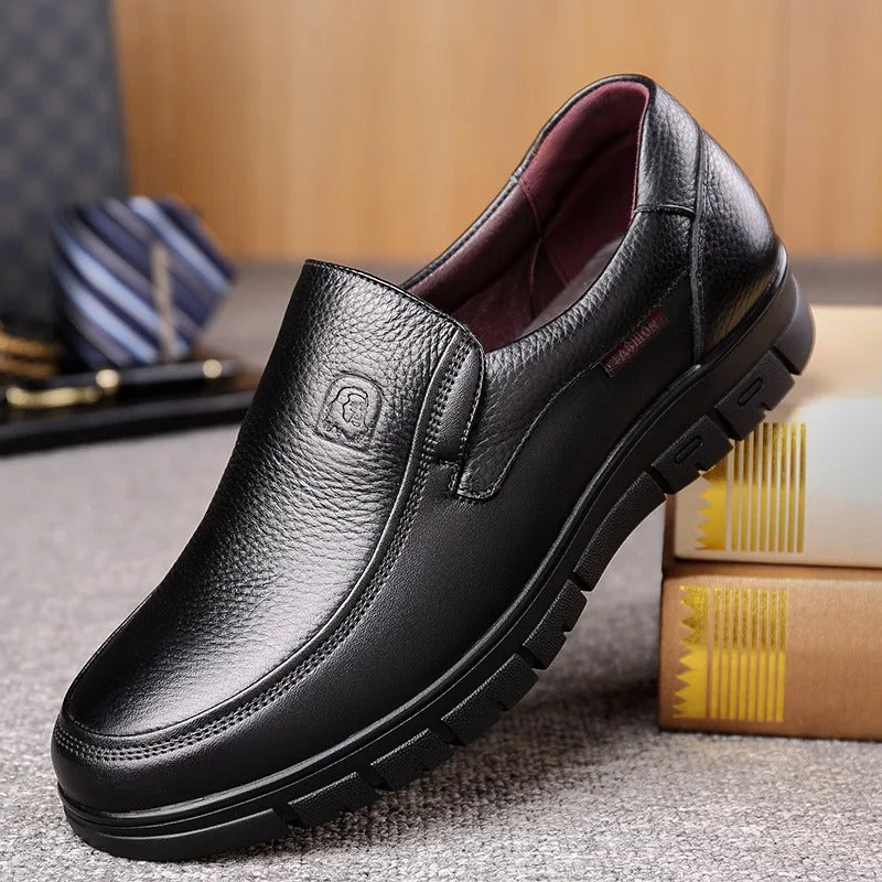 Nova Men’s  Leather Loafers – Soft, Casual & Comfortable Walking Shoes